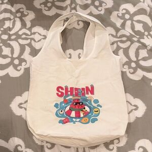 SHEIN Cream Tote with Fun Graphic I accept offers